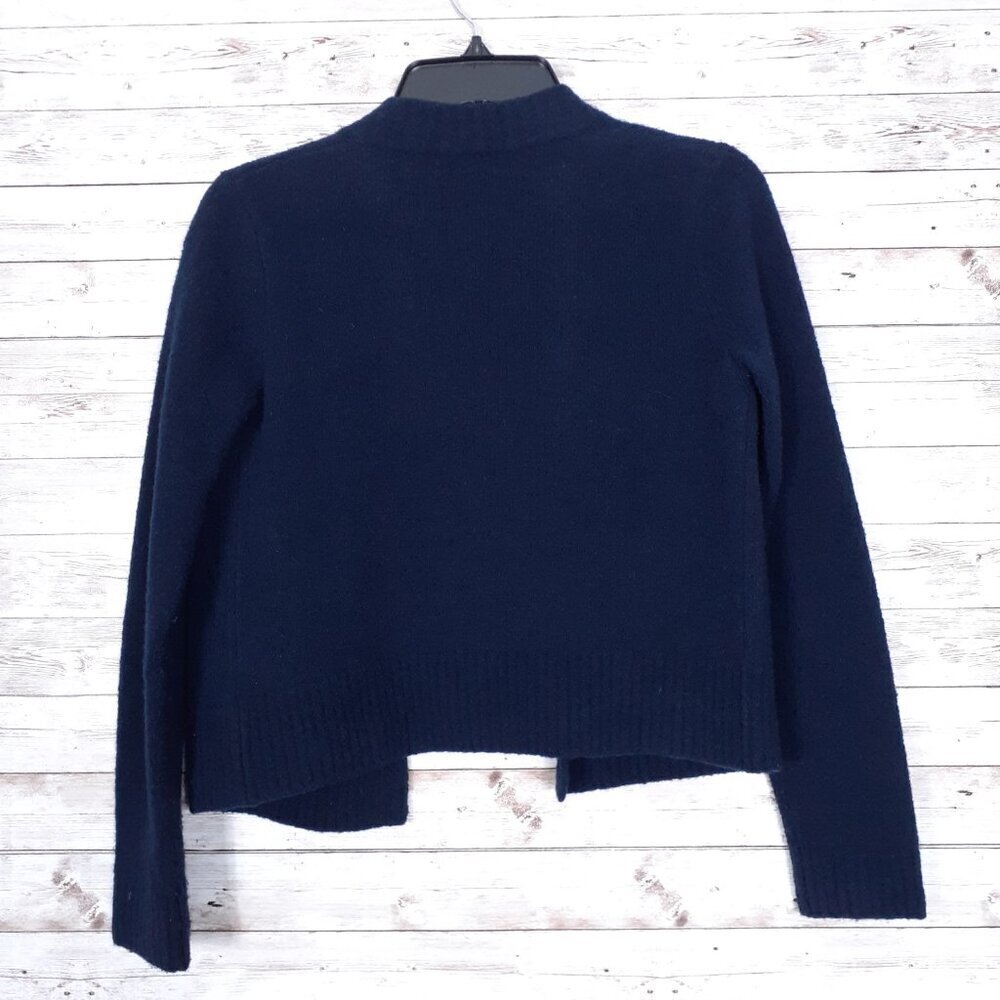 Banana Republic Womens Merino Wool Blend Cardigan Sweater XS Blue 867 - Picture 2 of 4